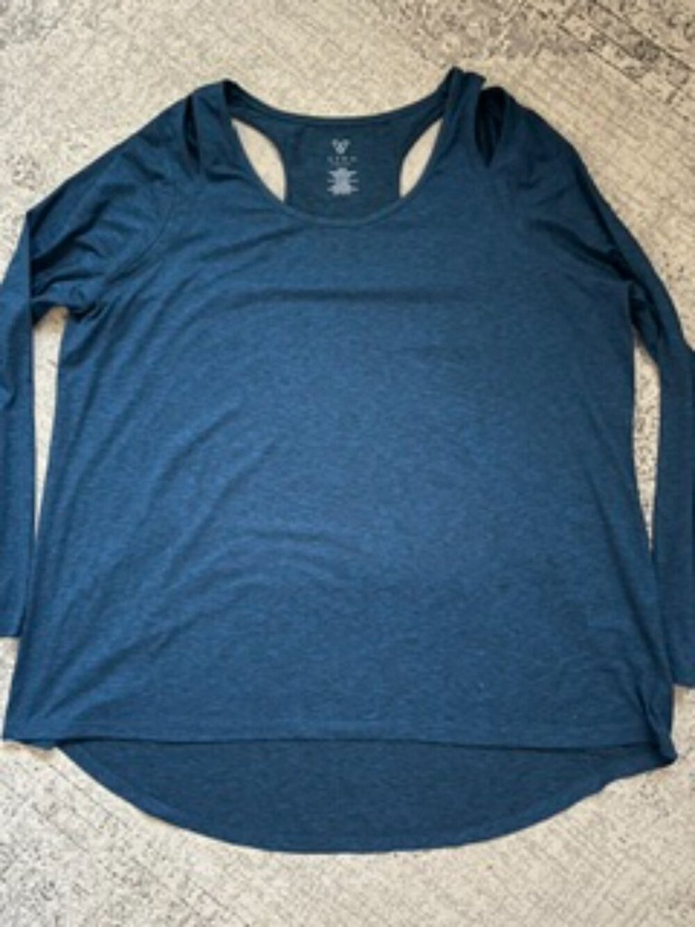 🧡3/$15 LIVI Active Blue Long Sleeve Activewear Top Women's 22/24